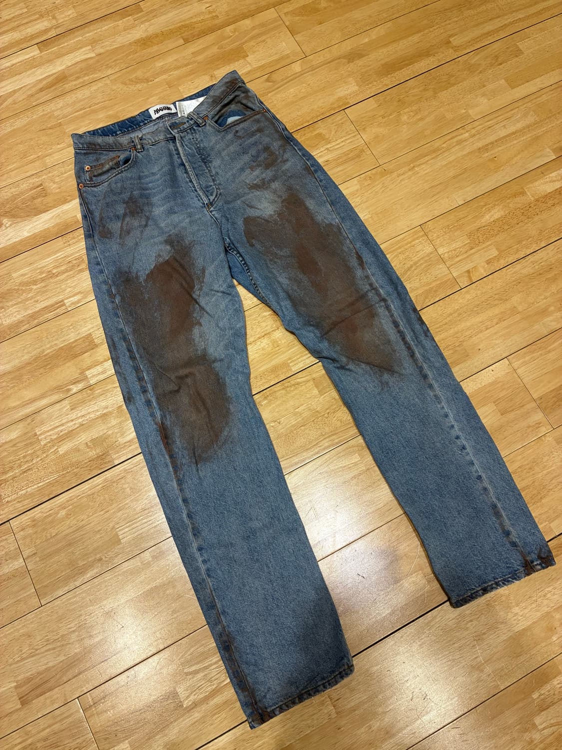 마리아노 언레귤러 핏 데님팬츠 m 상품이미지1