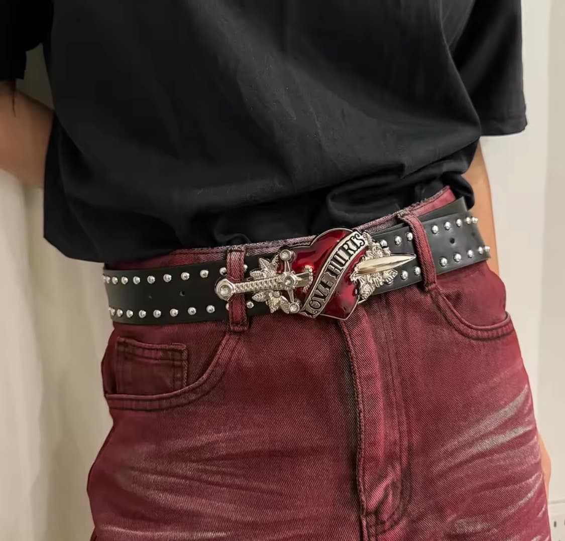 Punk Blood Heart Belt 상품이미지1