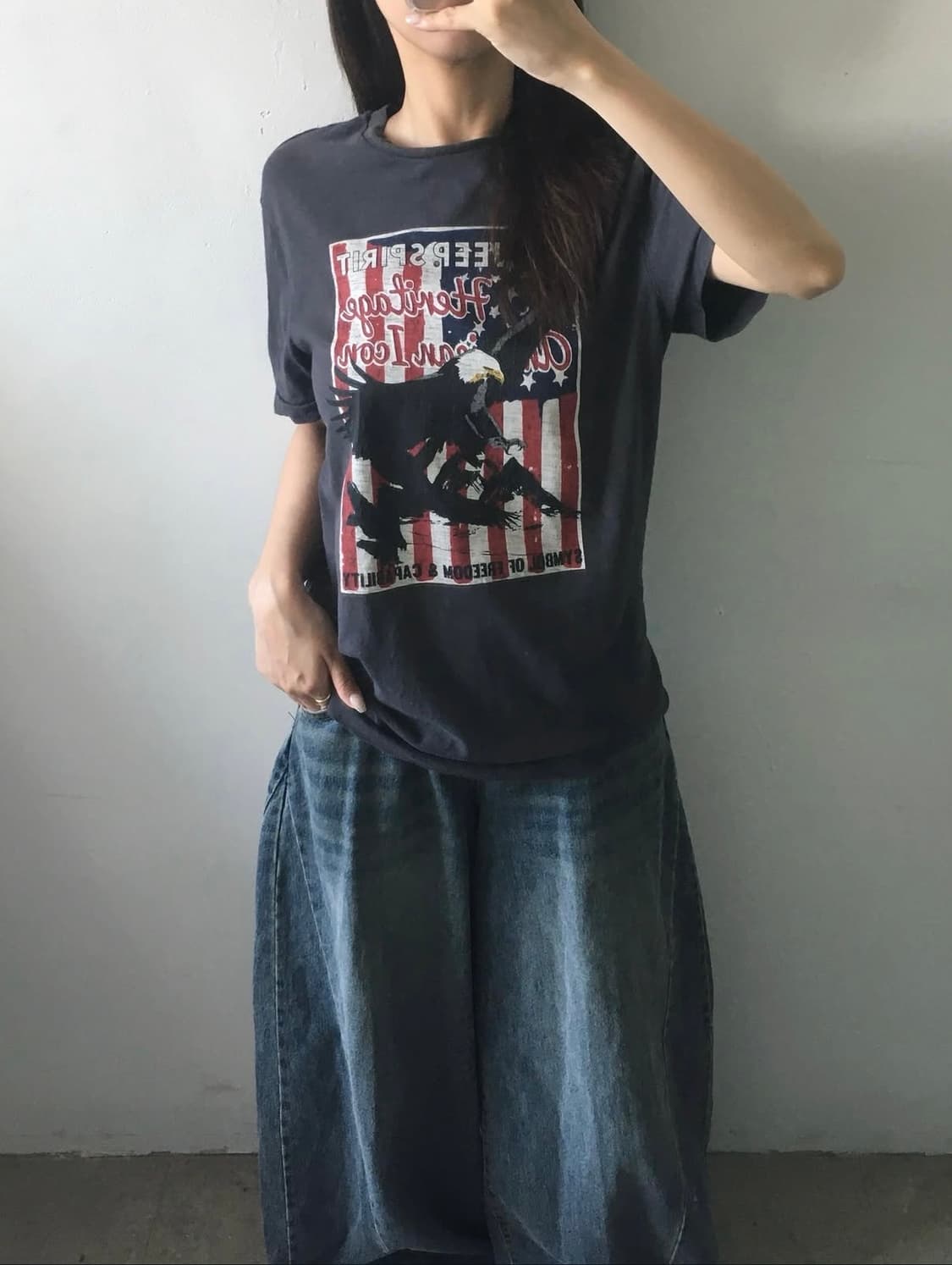 지프 빅프린팅 반팔티 상품이미지1
