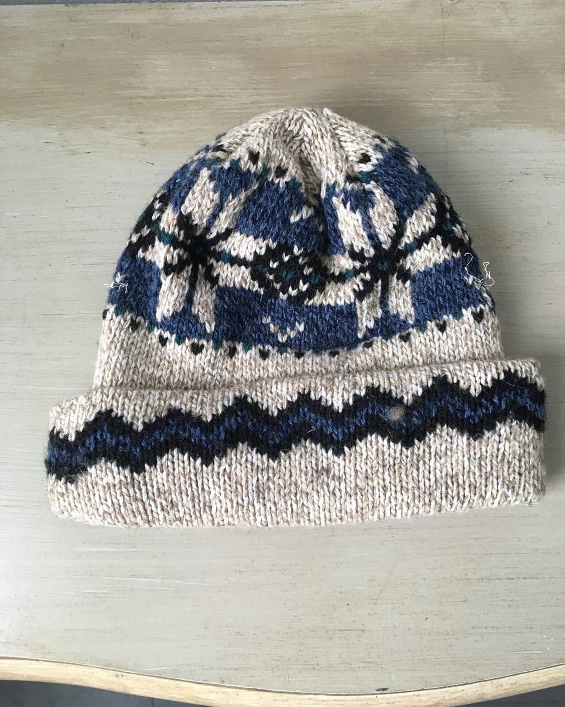  snow pattern knit beanie 상품이미지5