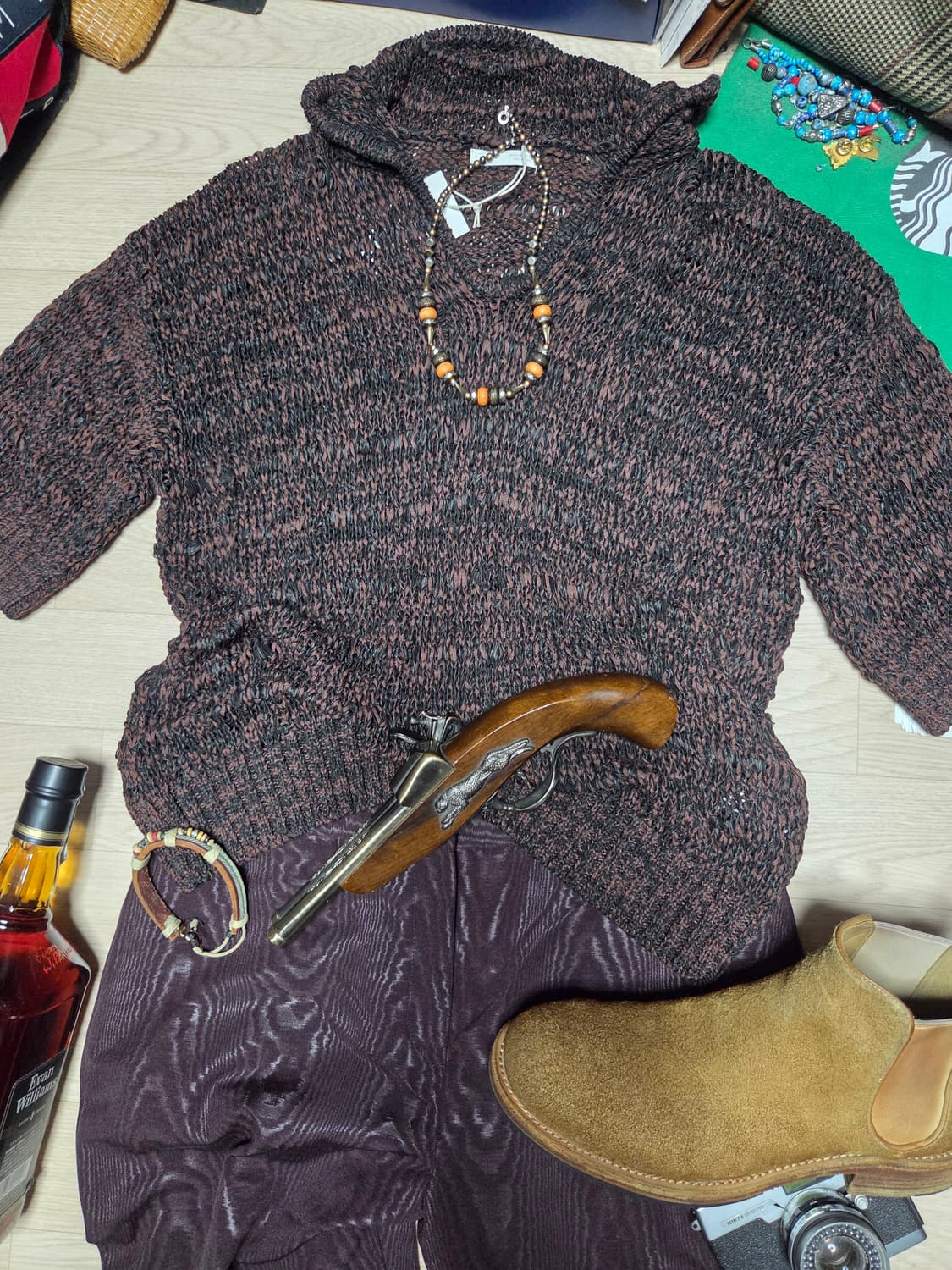 (새상품)자라 반팔 니트 케이블 상품이미지1