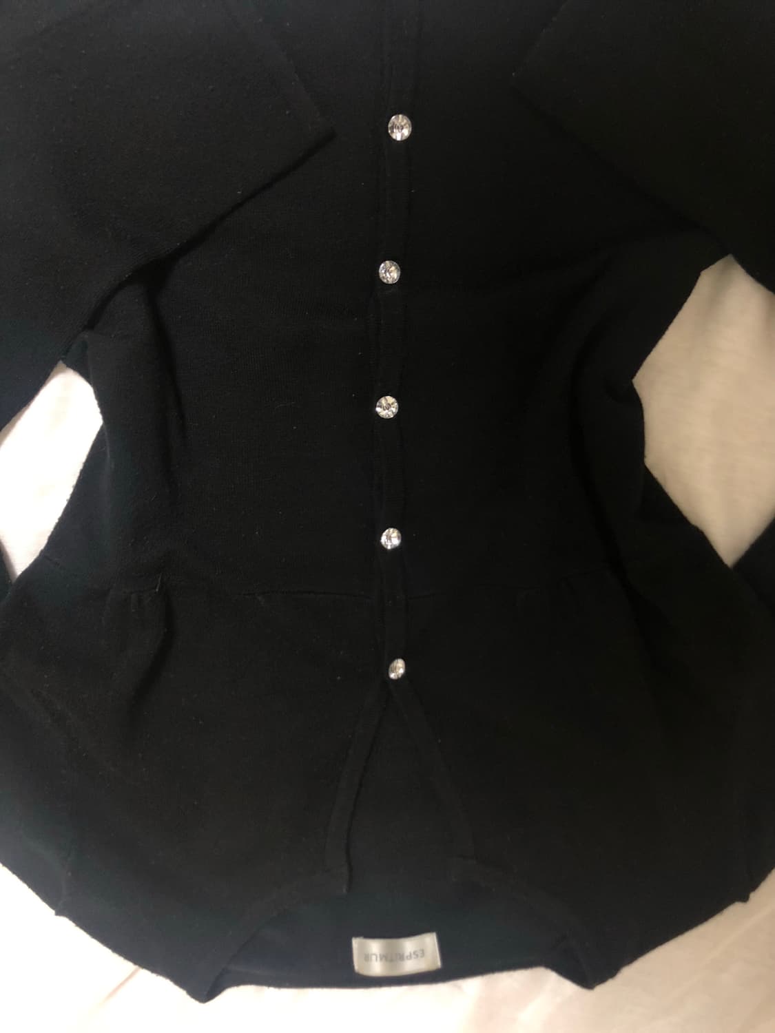 큐빅 단추 가디건 상품이미지3