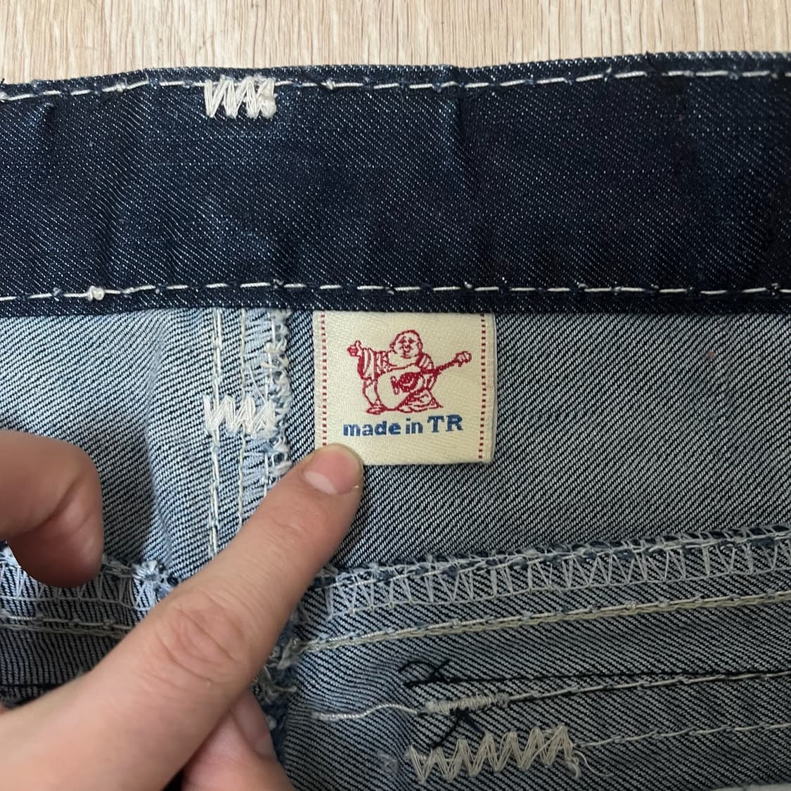 트루릴리전 여성 조이 슈퍼 티 스티치 데님 청바지 XL  상품이미지8