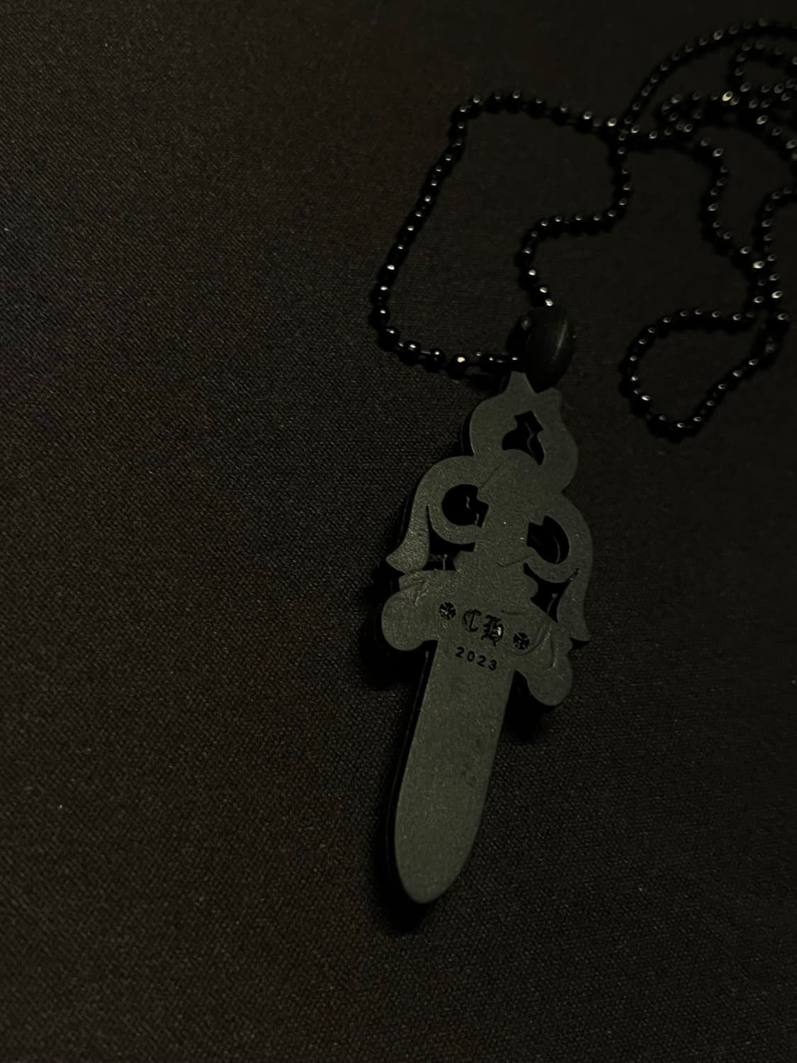 크롬하츠 실리크롬 대거 팬던트 블랙 2023 상품이미지2