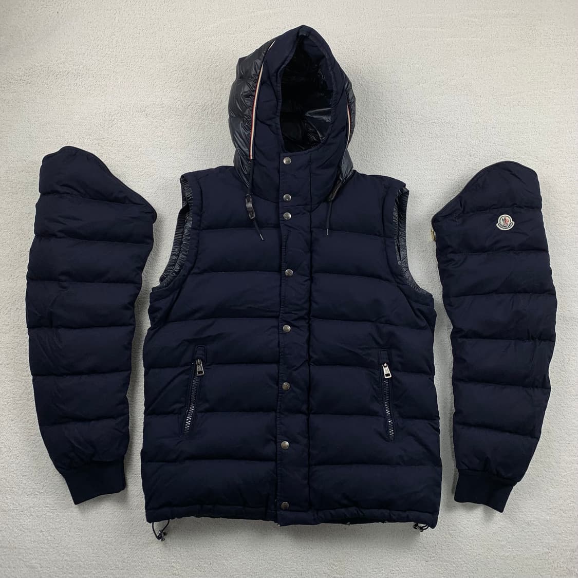 몽클레어 HEM GIUBBOTTO 다운 패딩 자켓 네이비 상품이미지5