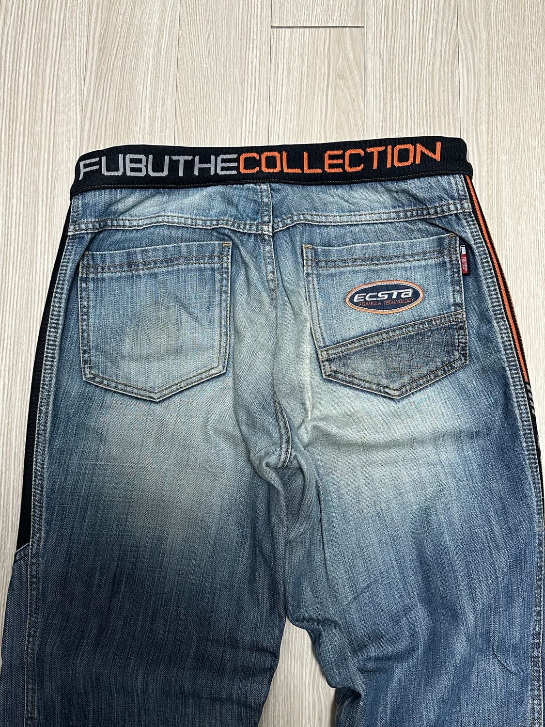 후부 일자 데님팬츠 상품이미지2