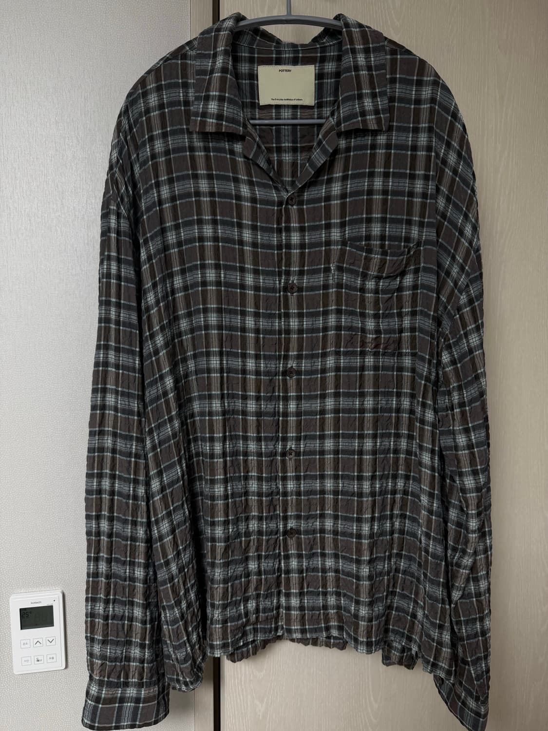 포터리 큐프라 블렌드 릴랙스드 셔츠 4사이즈 상품이미지2