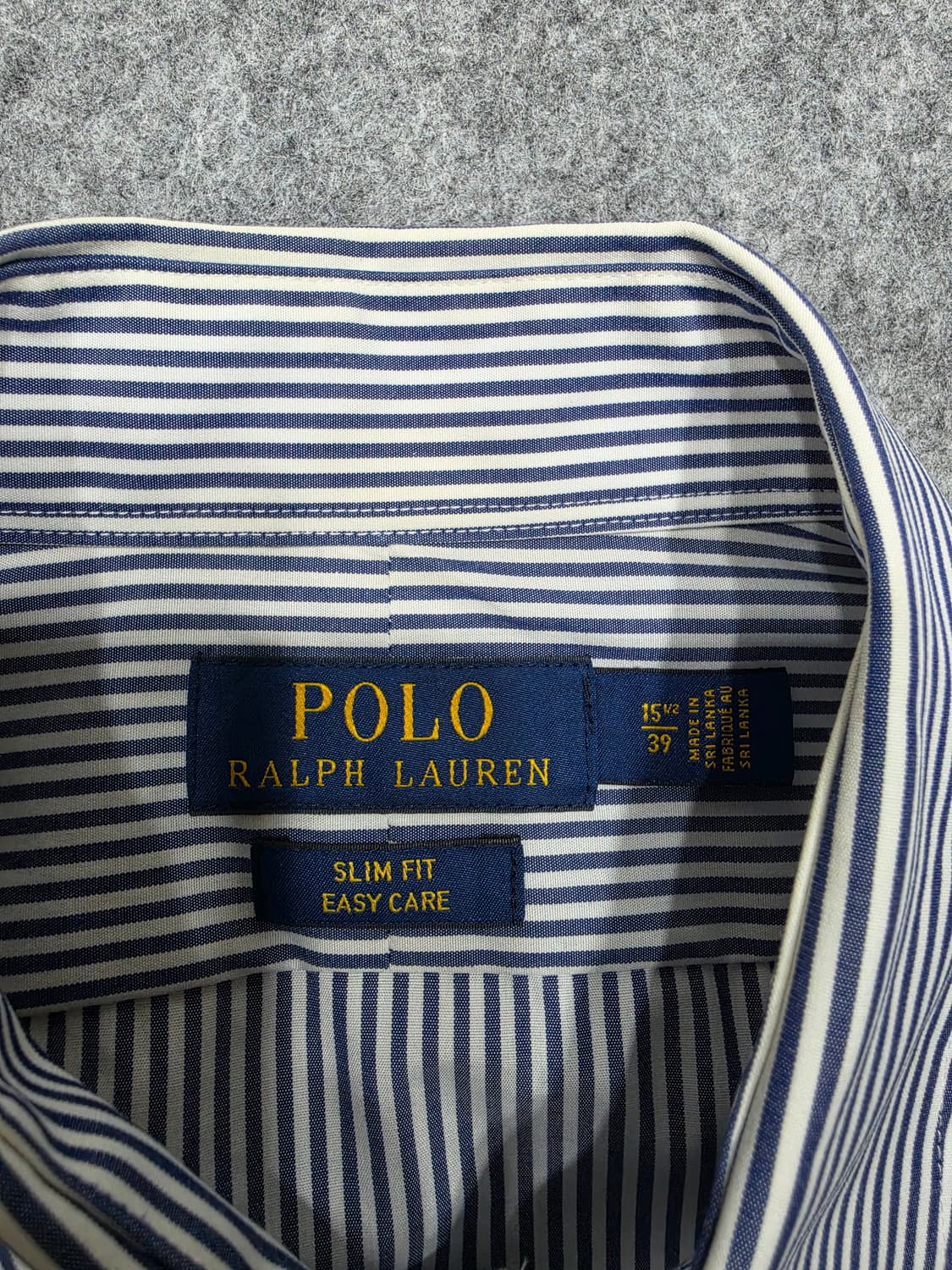 폴로 랄프로렌 스트라이프 슬림핏 셔츠 15 1/2 상품이미지6