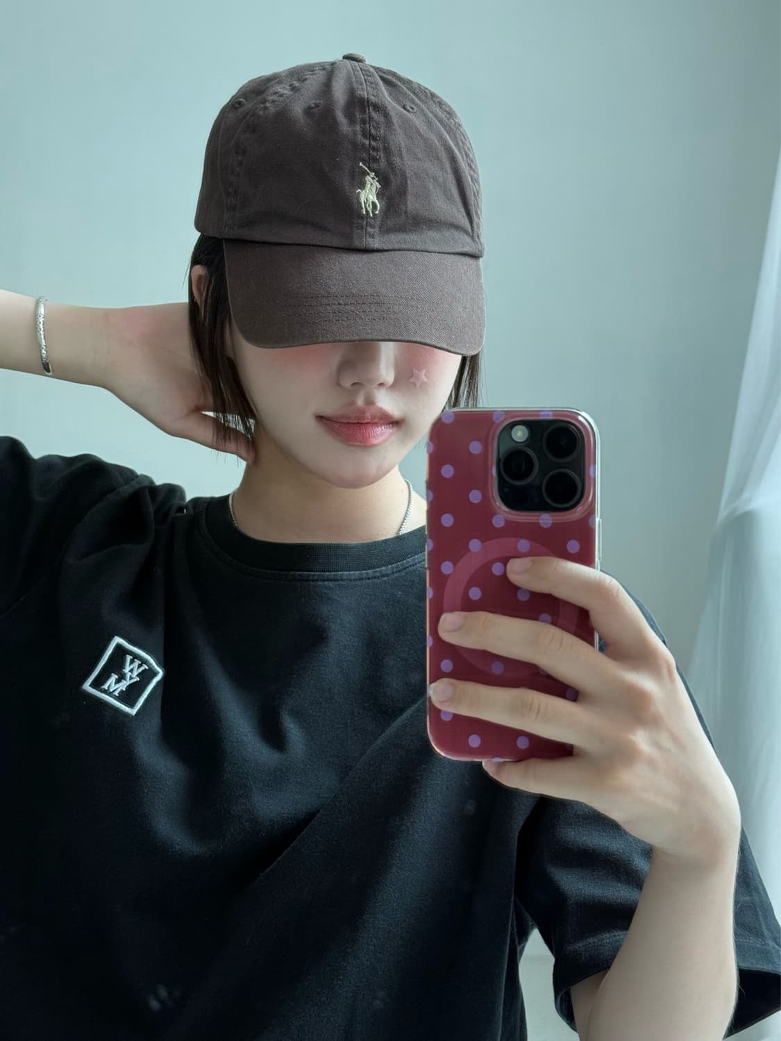 폴로 딥브라운 로고 캡 상품이미지1
