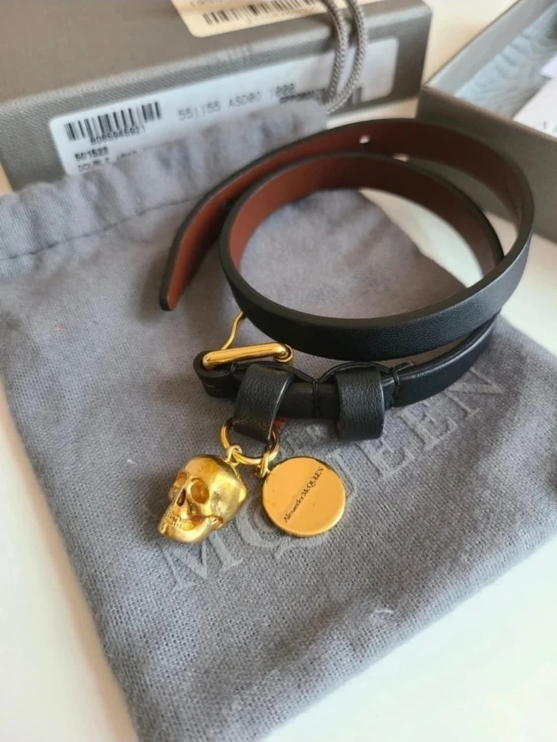 알렉산더맥퀸 스컬 가죽팔찌  상품이미지8