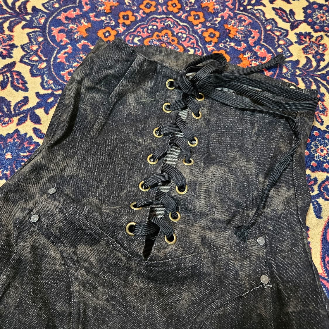 쓰리타임즈 루시퍼 데님 미니 원피스 상품이미지7