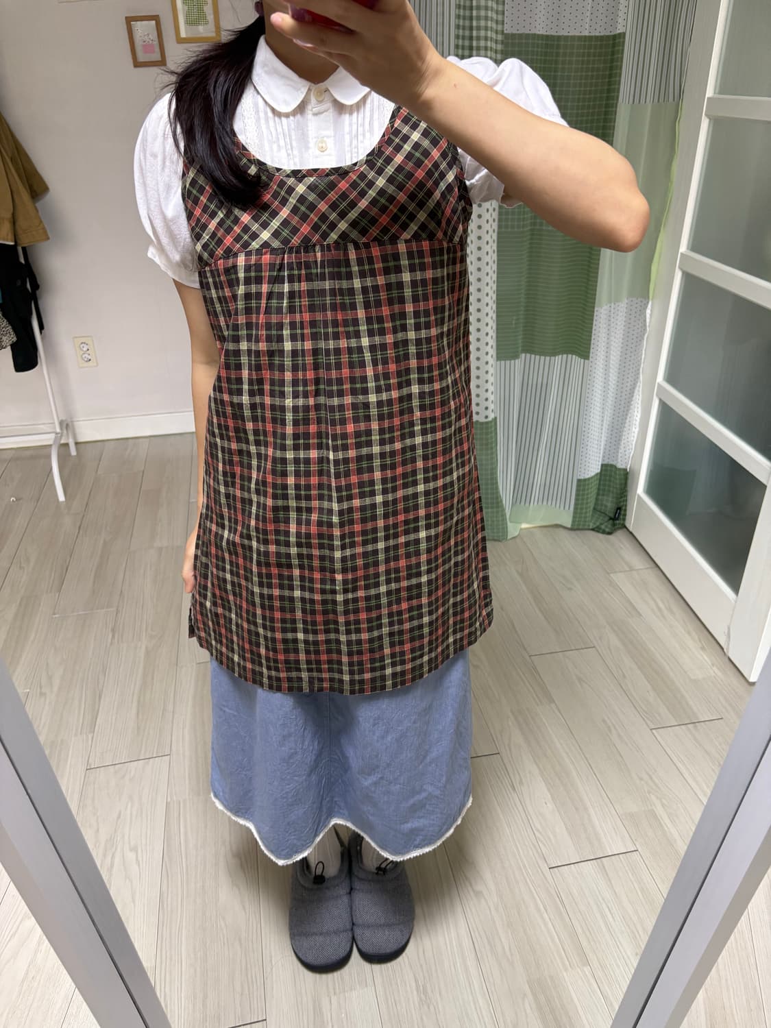 화이트 반소매 블라우스  상품이미지10