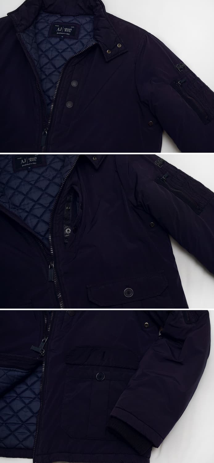 아르마니 (AJ) 더블페이스 집업 패디드 봄버 자켓 (52 / 100) 상품이미지8