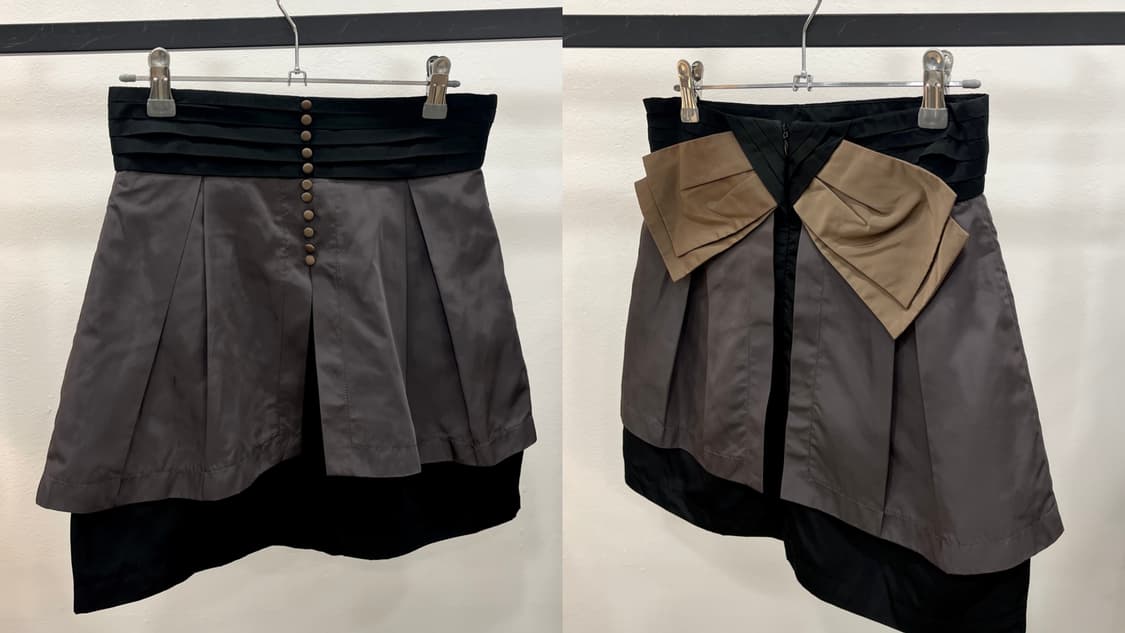 dual layer ribbon skirt 상품이미지6