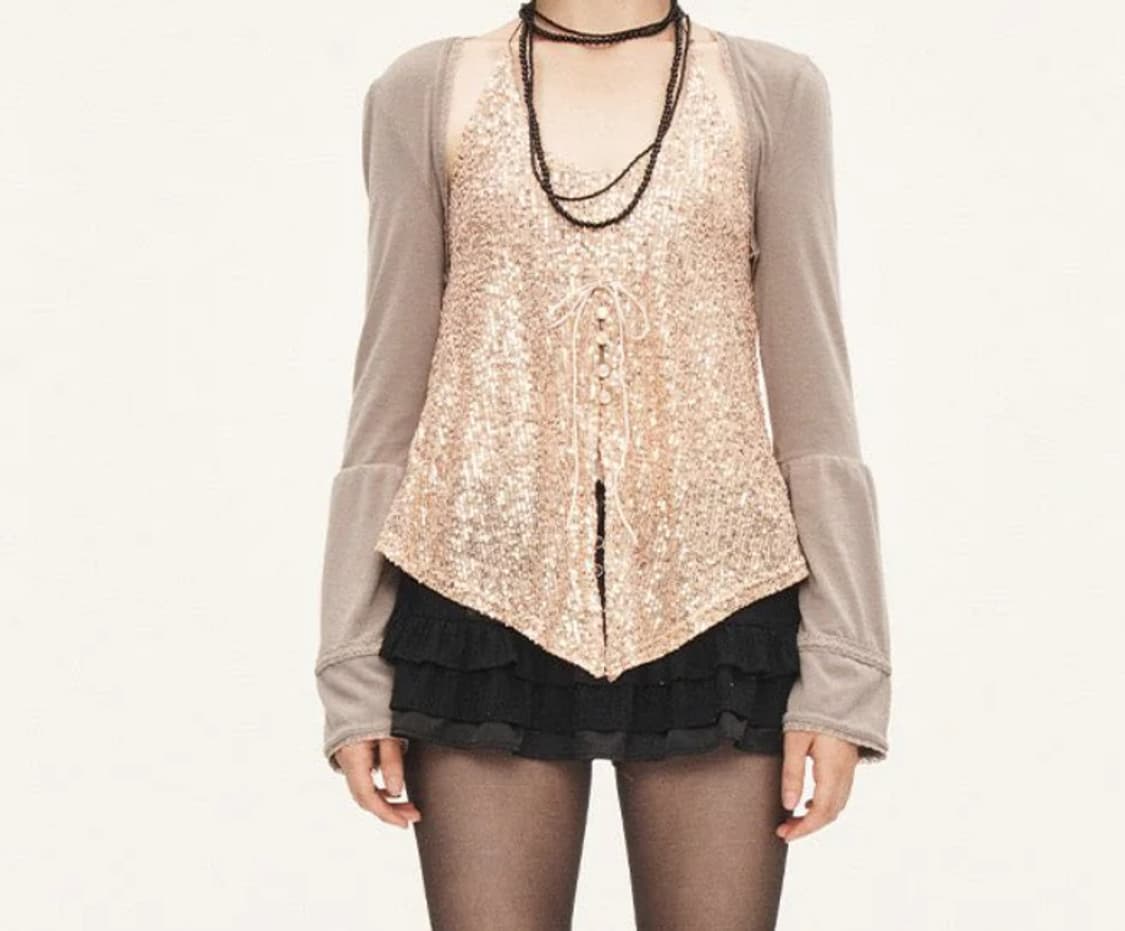 쓰리타임즈 크레페튜브탑+볼레로 m 판매해요 상품이미지2