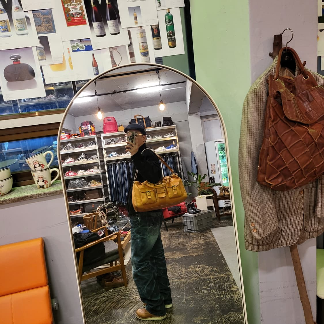 레더 빈티지 보스턴백 상품이미지8