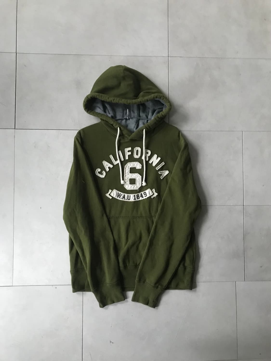 후아유 카키 후드티 상품이미지6