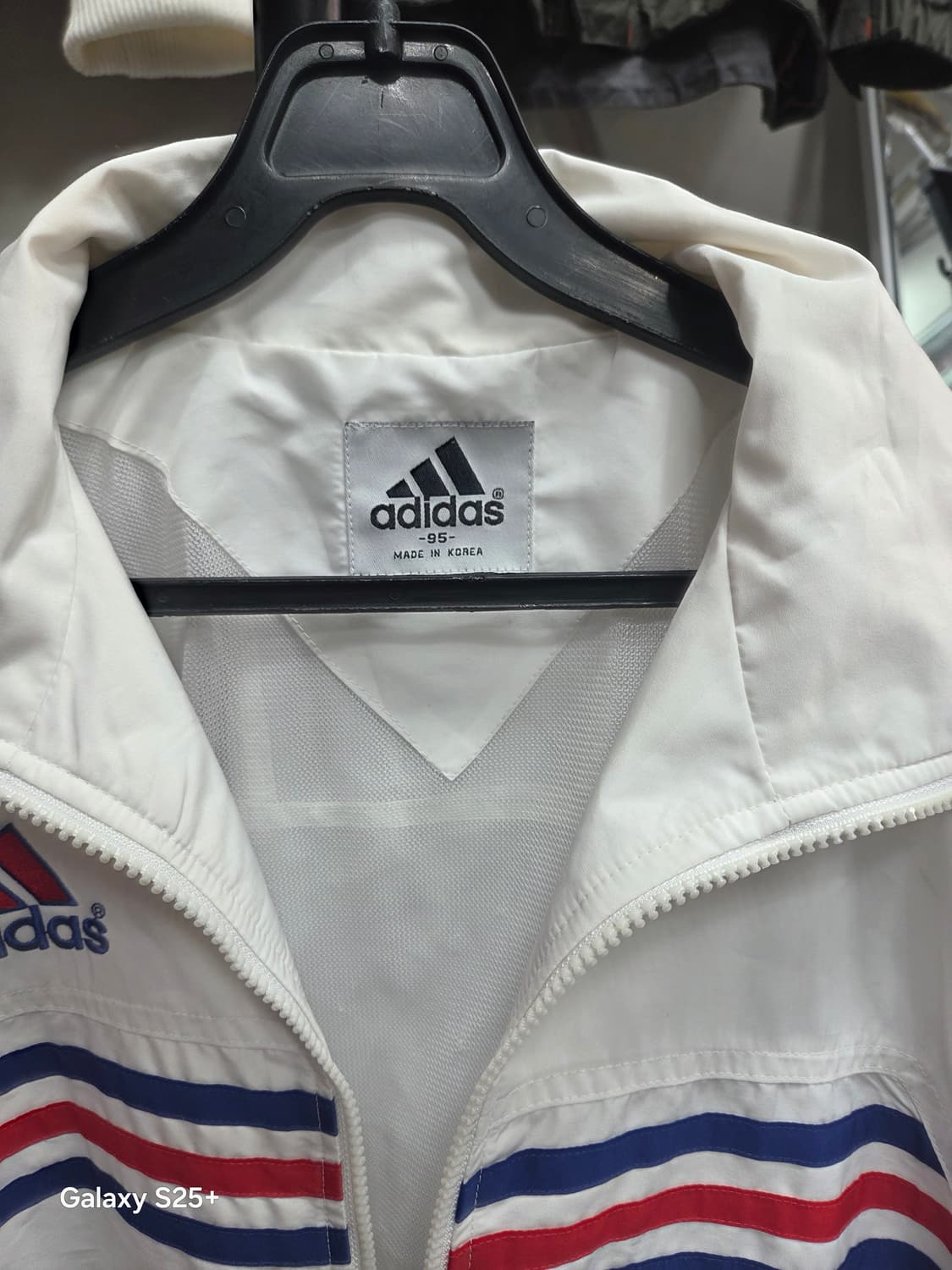 아디다스   화이트   바람막이 상품이미지2