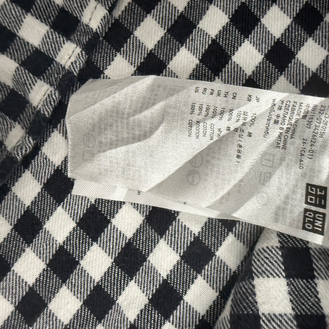 유니클로 체크셔츠 상품이미지6