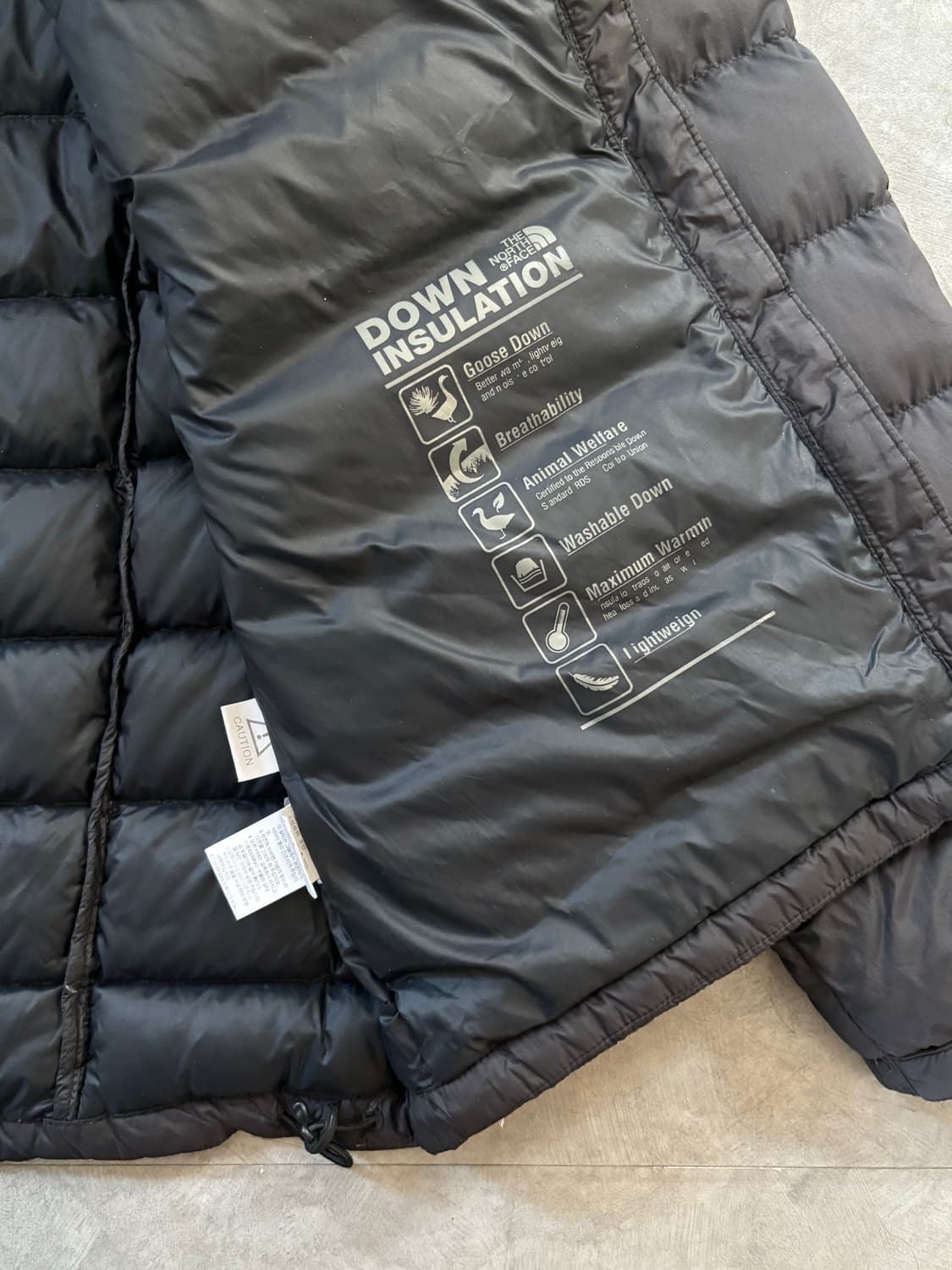 The North Face 노스페이스 블랙 경량 패딩 상품이미지8