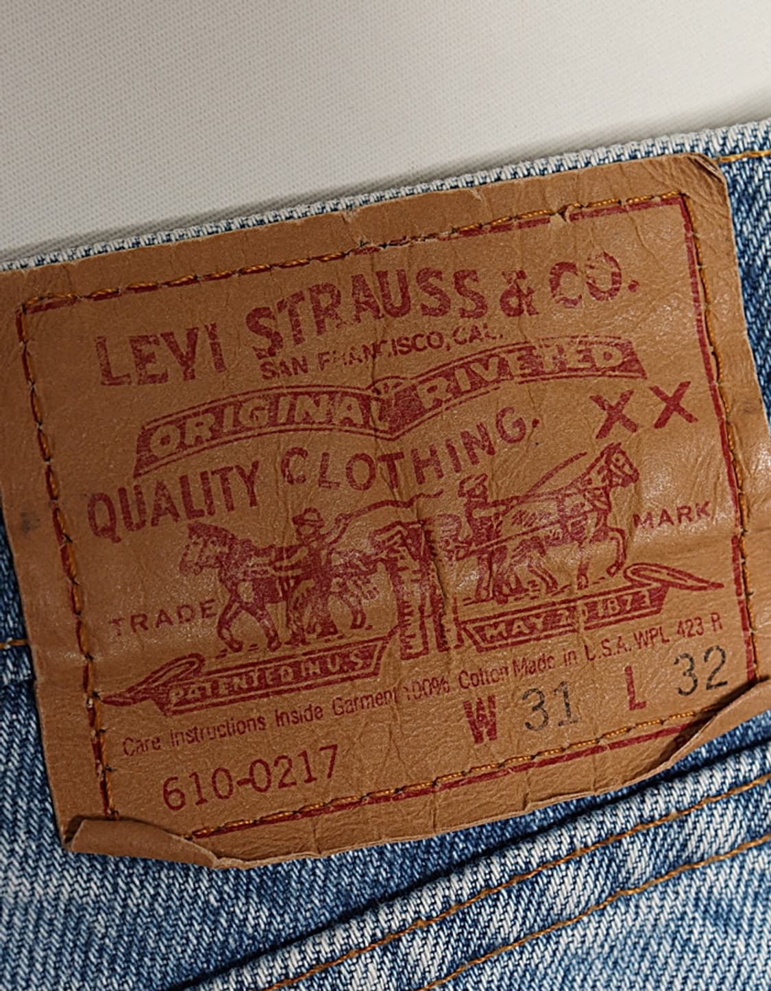 90's Levi's 610 Tapered Denim (28~29) 상품이미지7