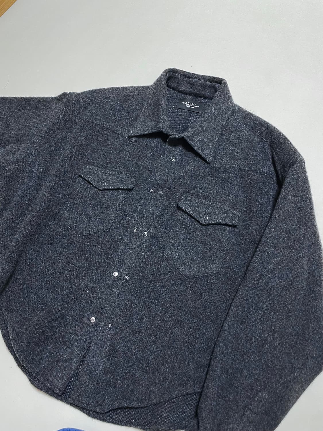 언유즈드 울 웨스턴 오버셔츠 숏자켓 상품이미지10