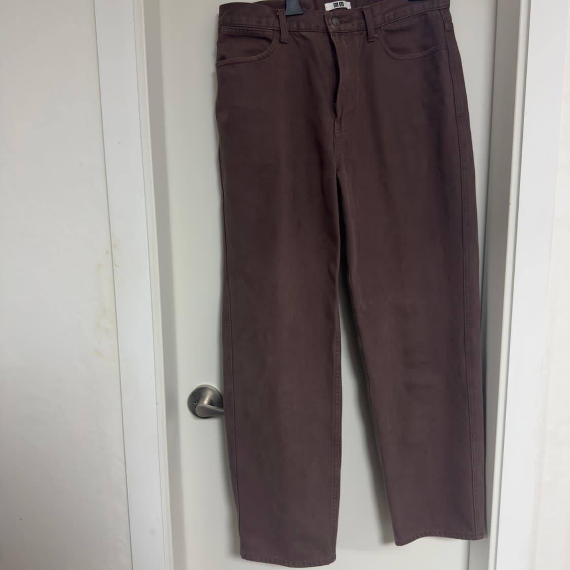 유니클로 U 릴랙스핏 진 브라운 팝니다 32사이즈 상품이미지1