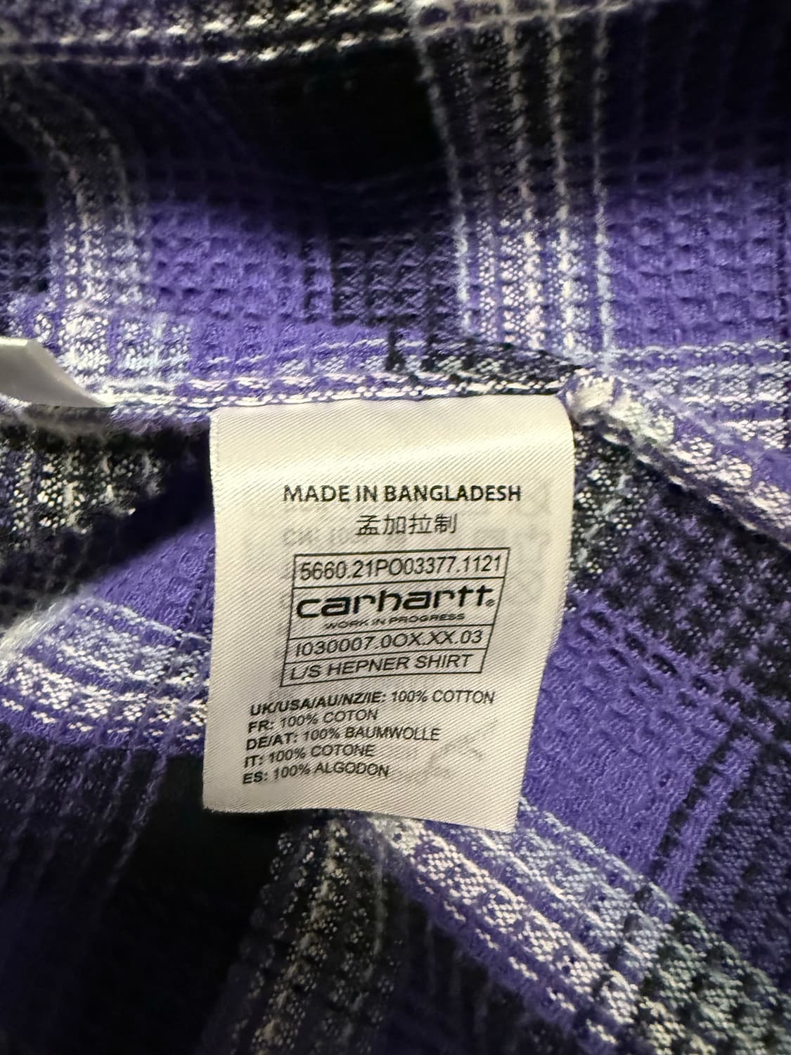 칼하트 wip LS HEPNER 셔츠 상품이미지4