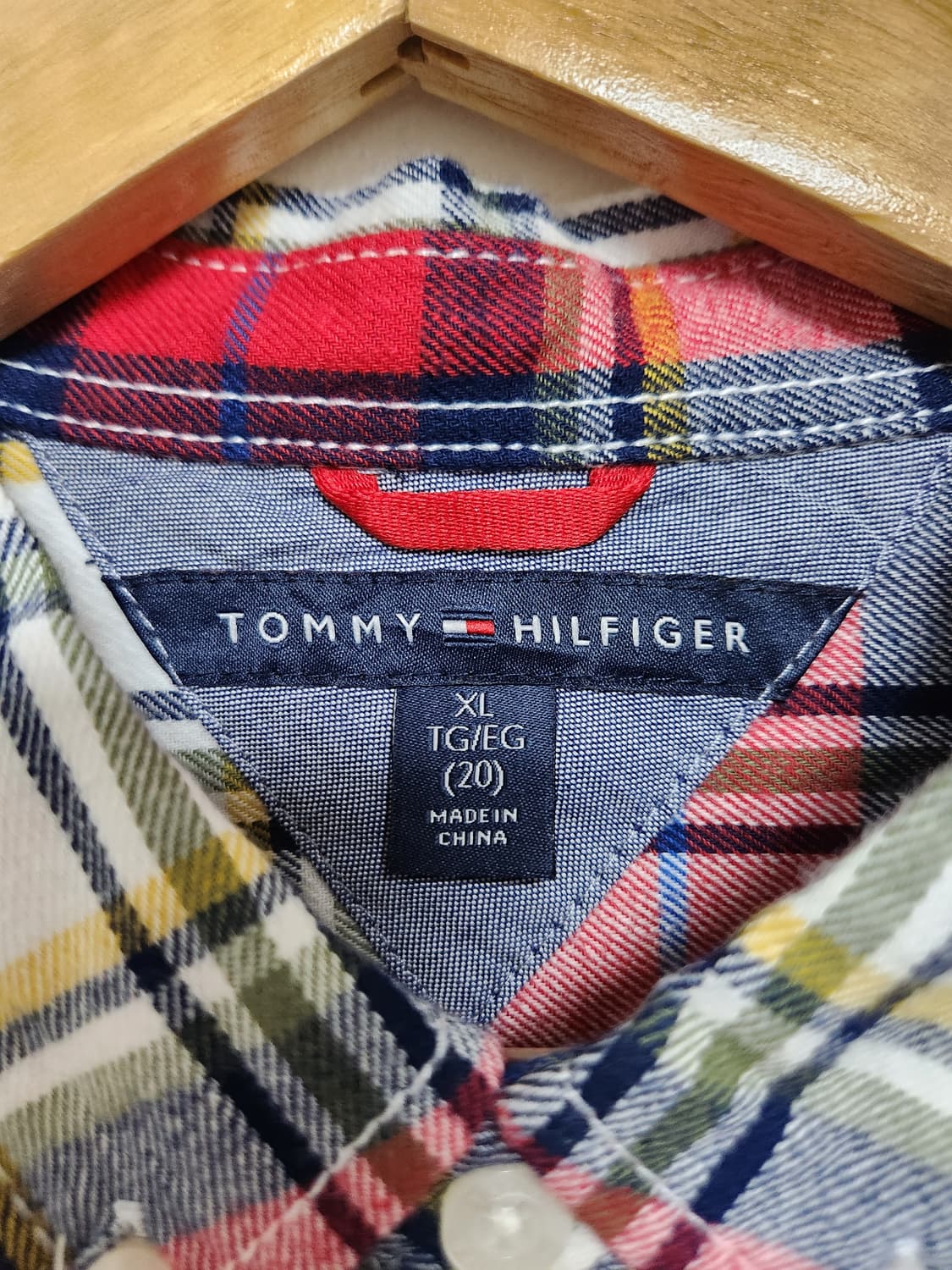타미힐피거Tommy 체크 셔츠 M - S121 상품이미지4