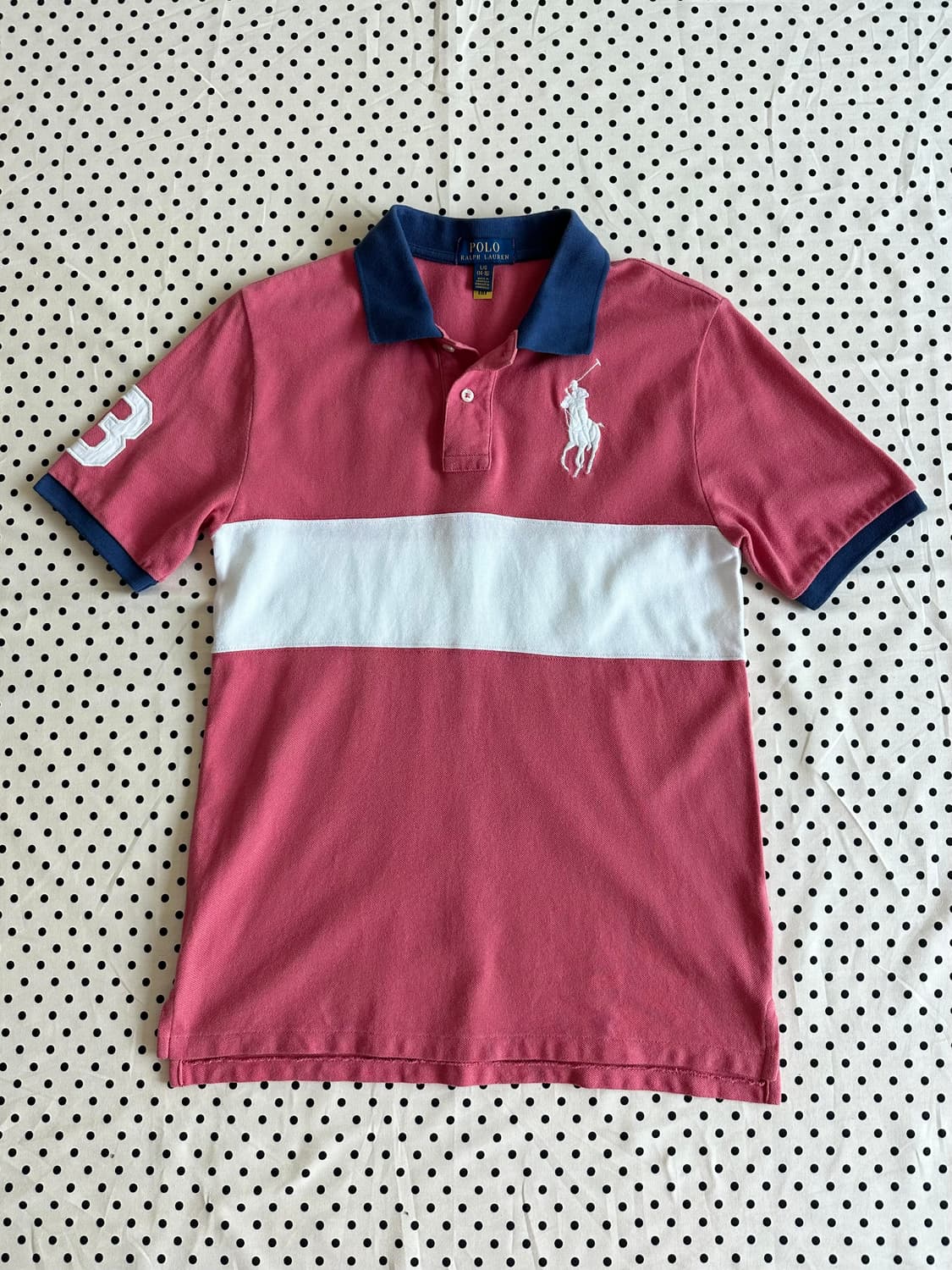 폴로 랄프로렌 빅포니 카라 럭비 반팔티 상품이미지1