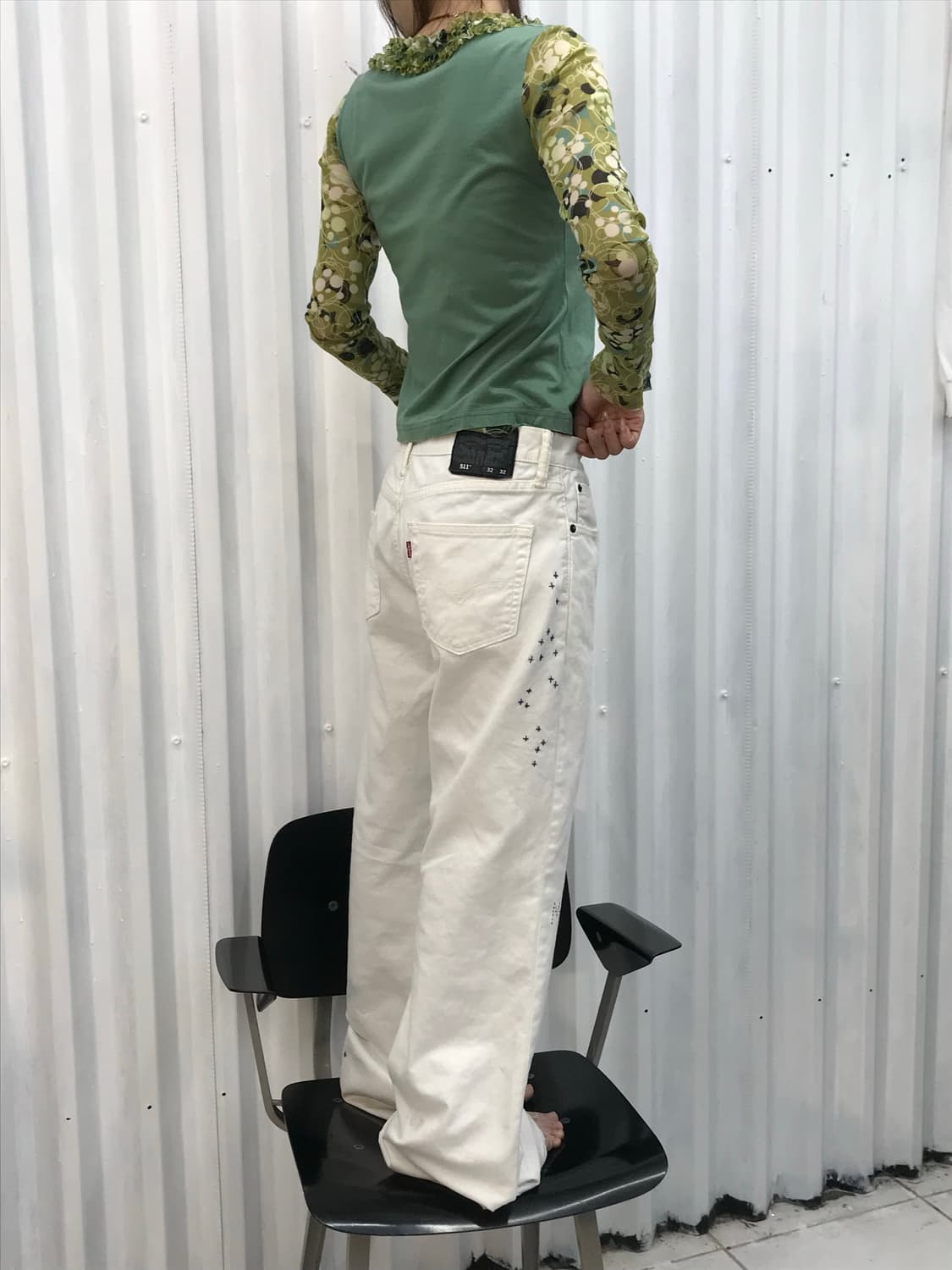 𝖭𝖮/S.012 LOVE Levi's Bootcut 상품이미지5