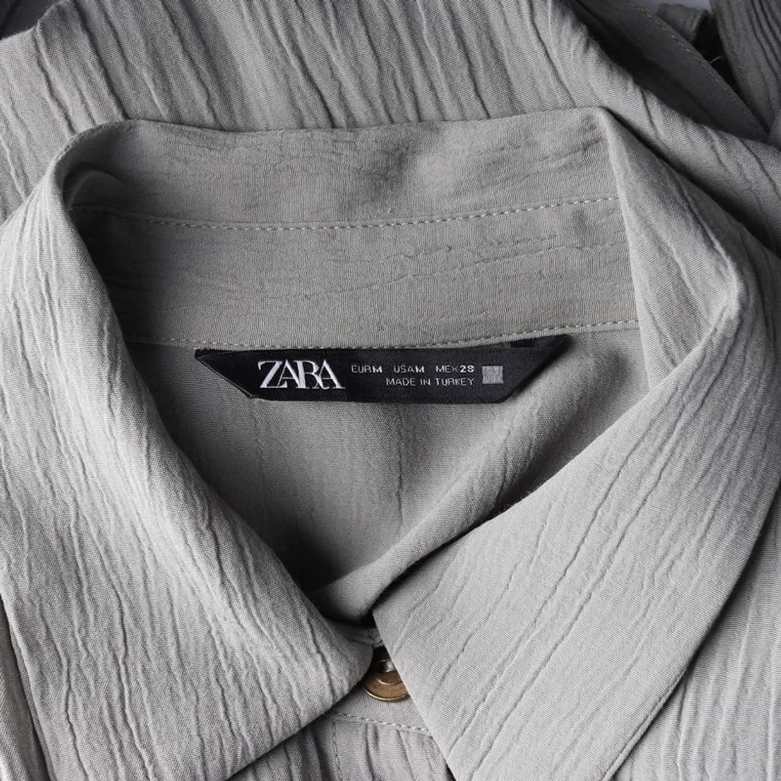 자라 비스코스 링클 셔츠 롱 원피스 M 상품이미지7