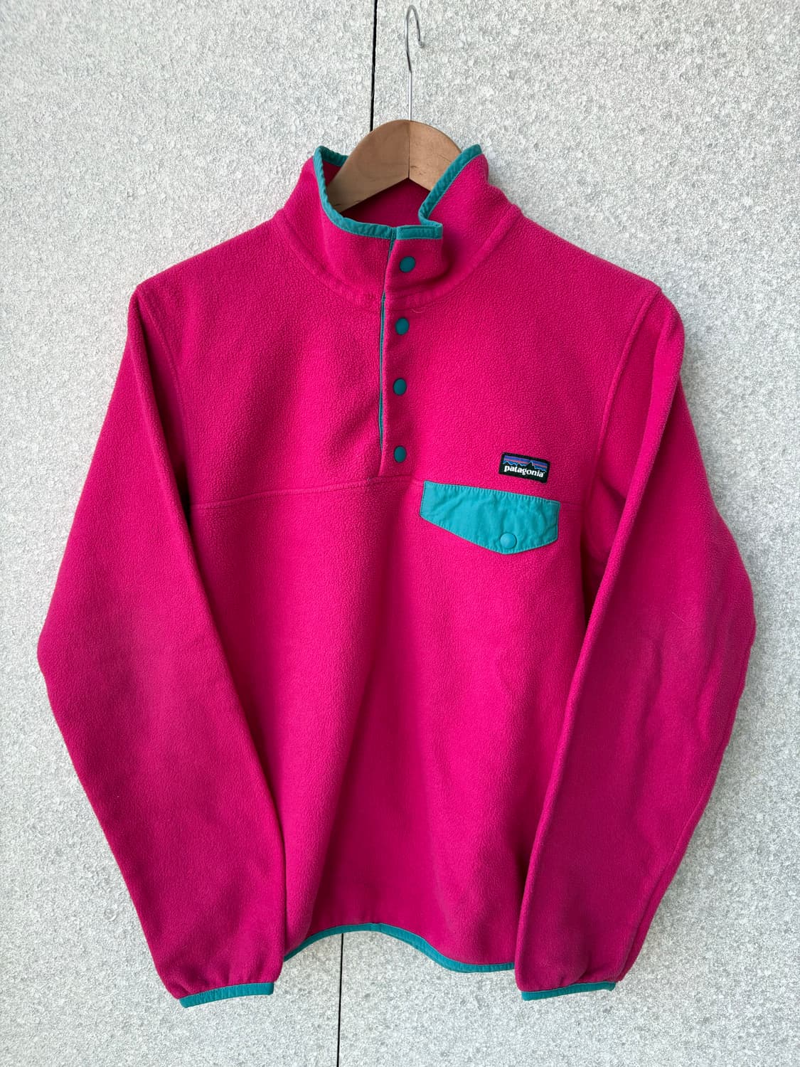 빈티지 파타고니아 신칠라 플리스 핑크/틸 상품이미지1