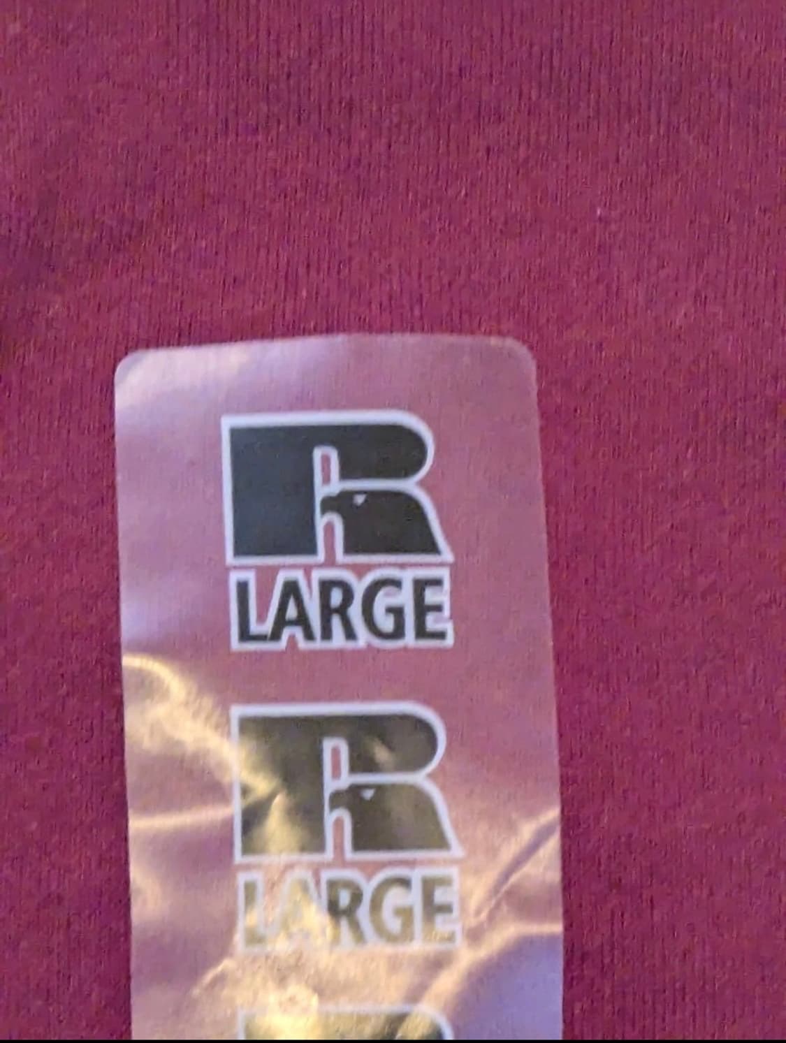 러셀애슬래틱 버건디 맨투맨 데드스탁 상품이미지3