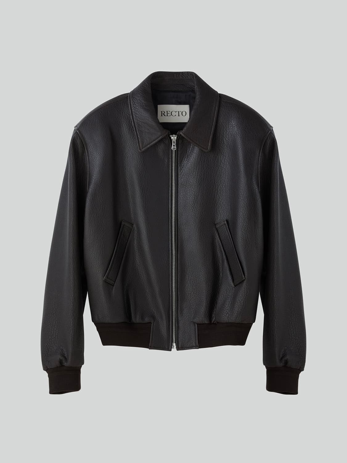 [XL] 렉토 벤 슈렁큰 램 레더 가죽 자켓 다크 브라운 상품이미지6