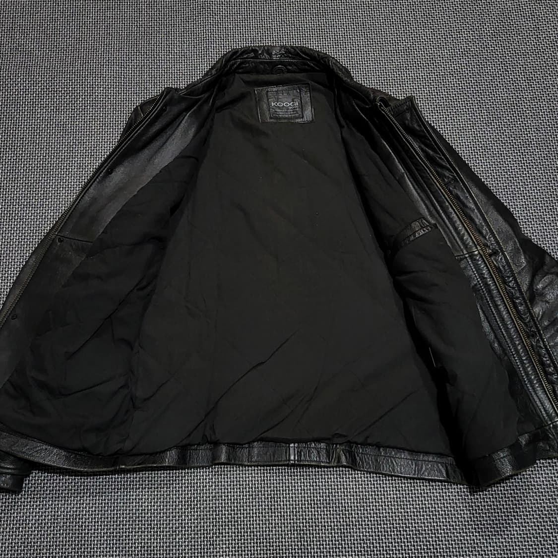 koogi 소가죽 레더 자켓 블랙 (105) 상품이미지2