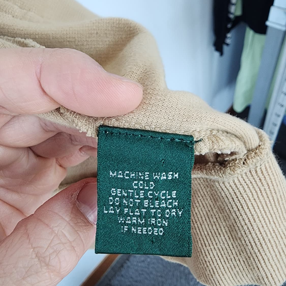 랄프로렌 베이지색 후드 집업 자켓 상품이미지5