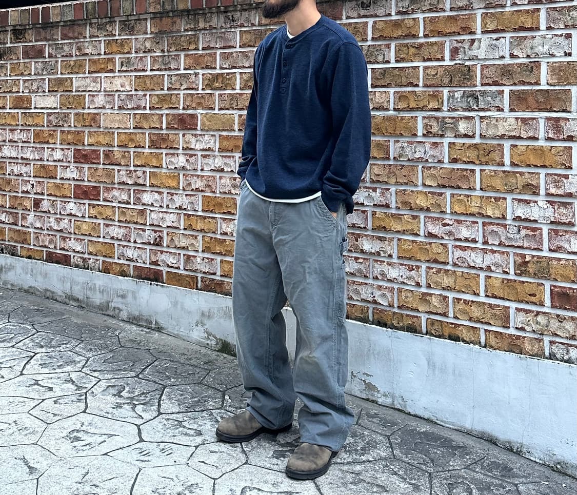 [엘엘빈] LLbean Mini Waffle Henley 상품이미지1