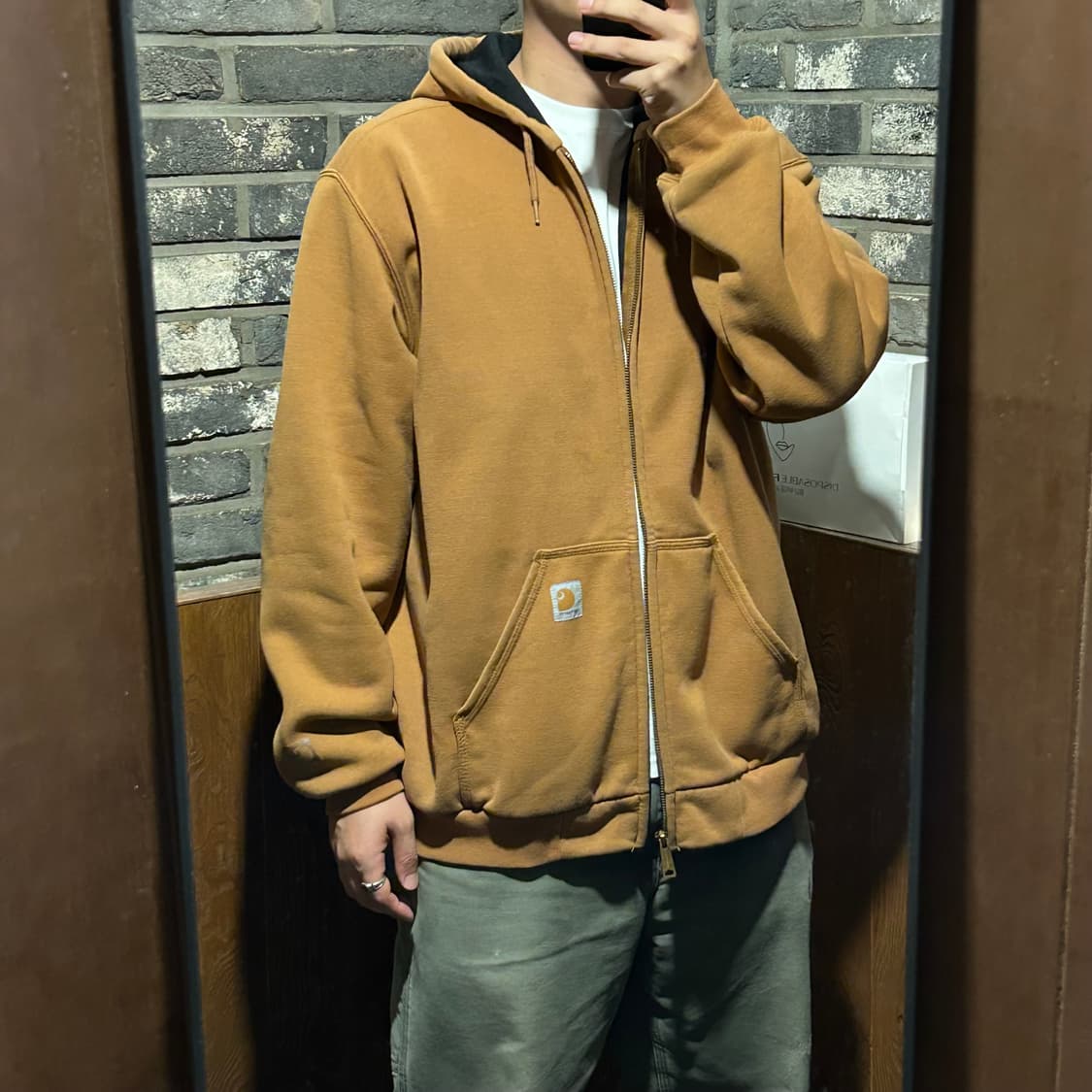 XXL) 칼하트 레인디펜더 워크웨어 써멀 후드집업 상품이미지8