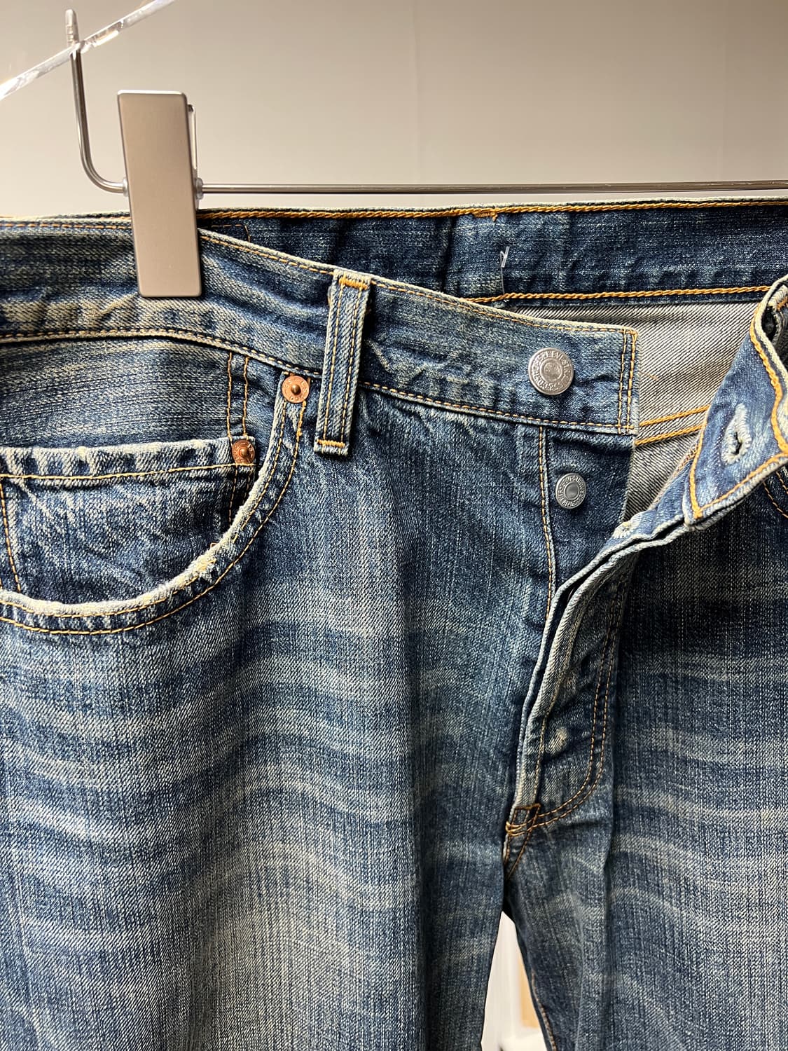 00s Levi’s 리바이스 501 빈티지 중청 데님팬츠  32 상품이미지5