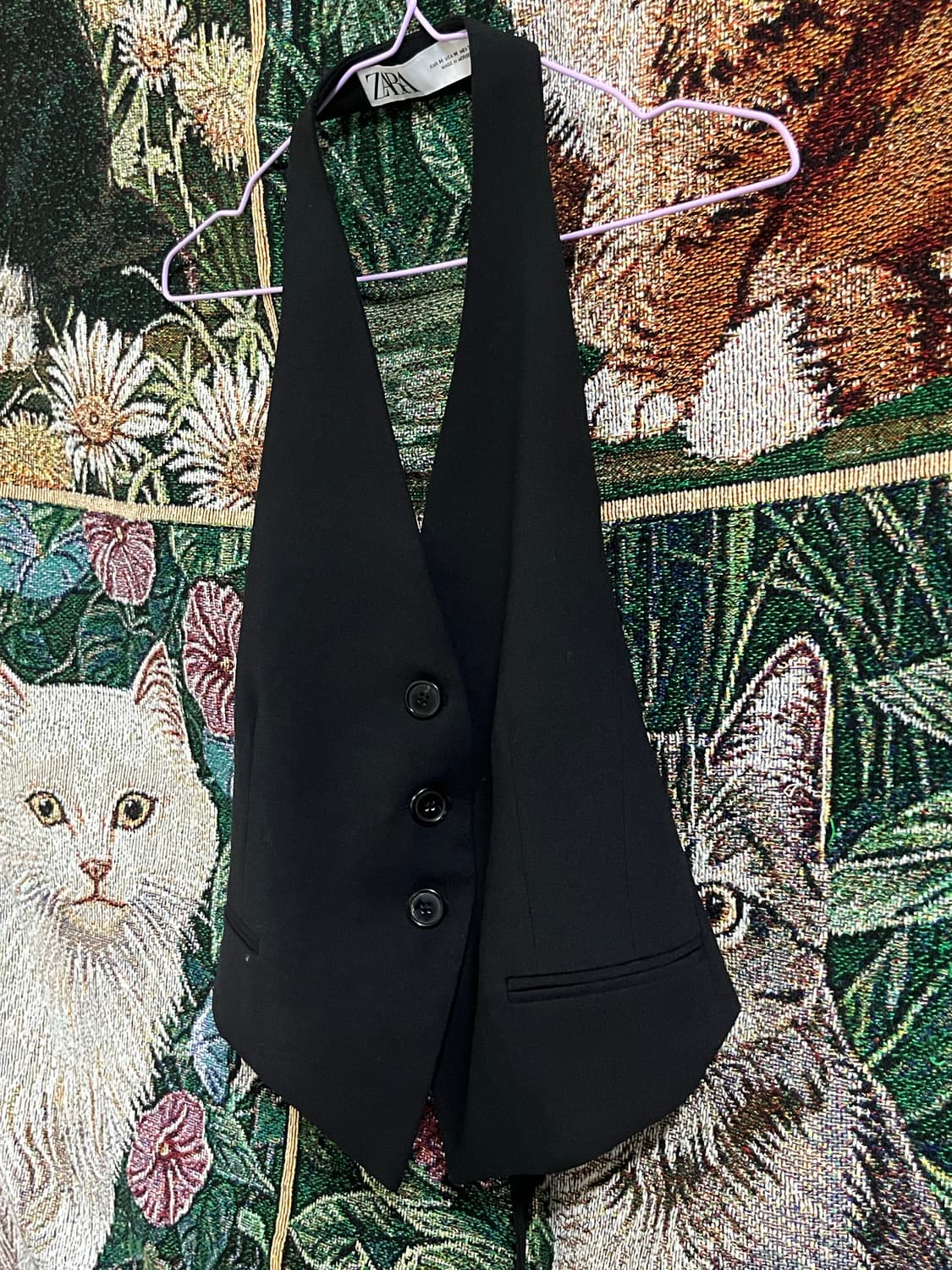 [vintage] Zara Halterneck vest M 상품이미지2