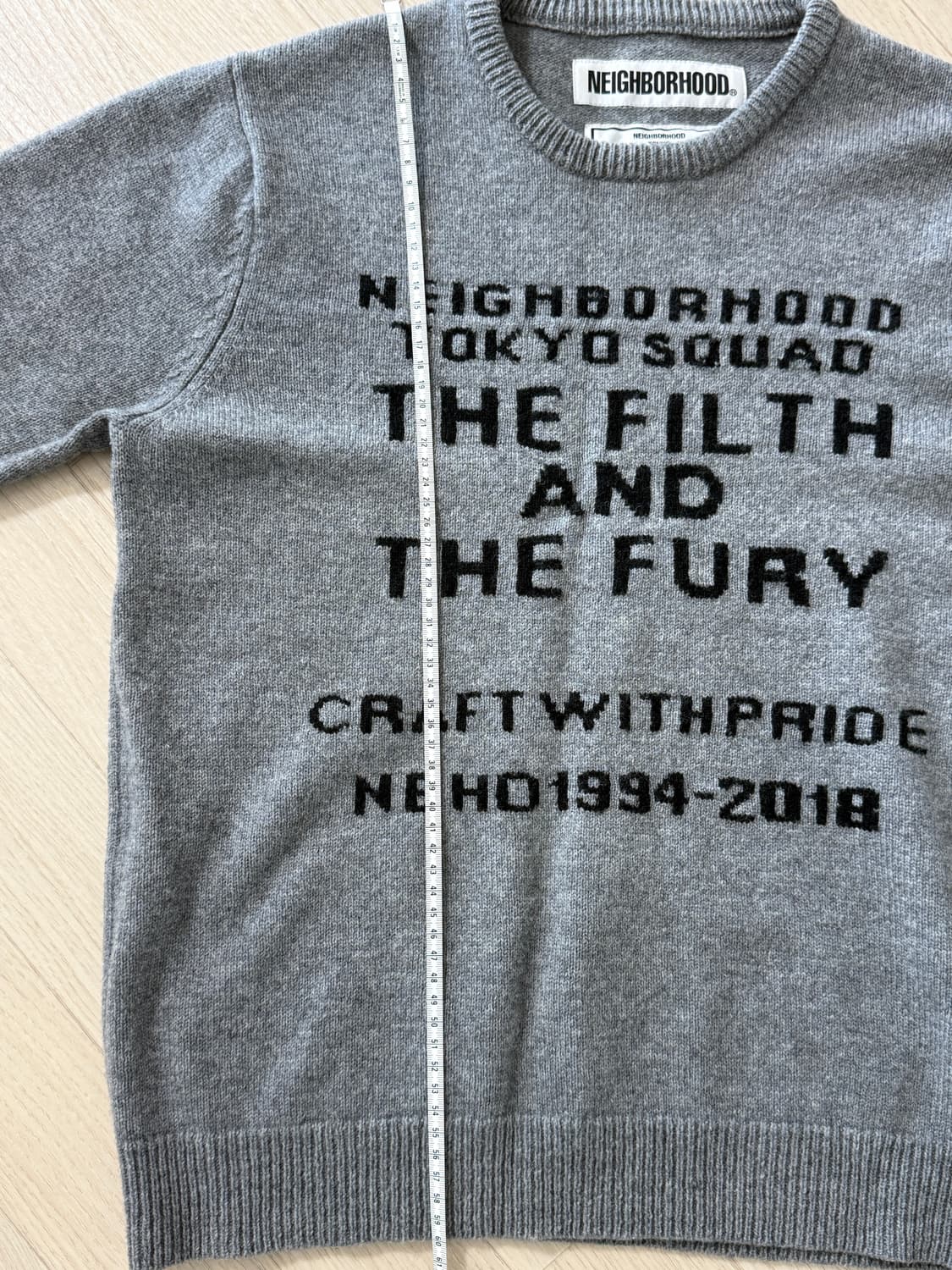 네이버후드 그레이 울니트 m사이즈 상품이미지4