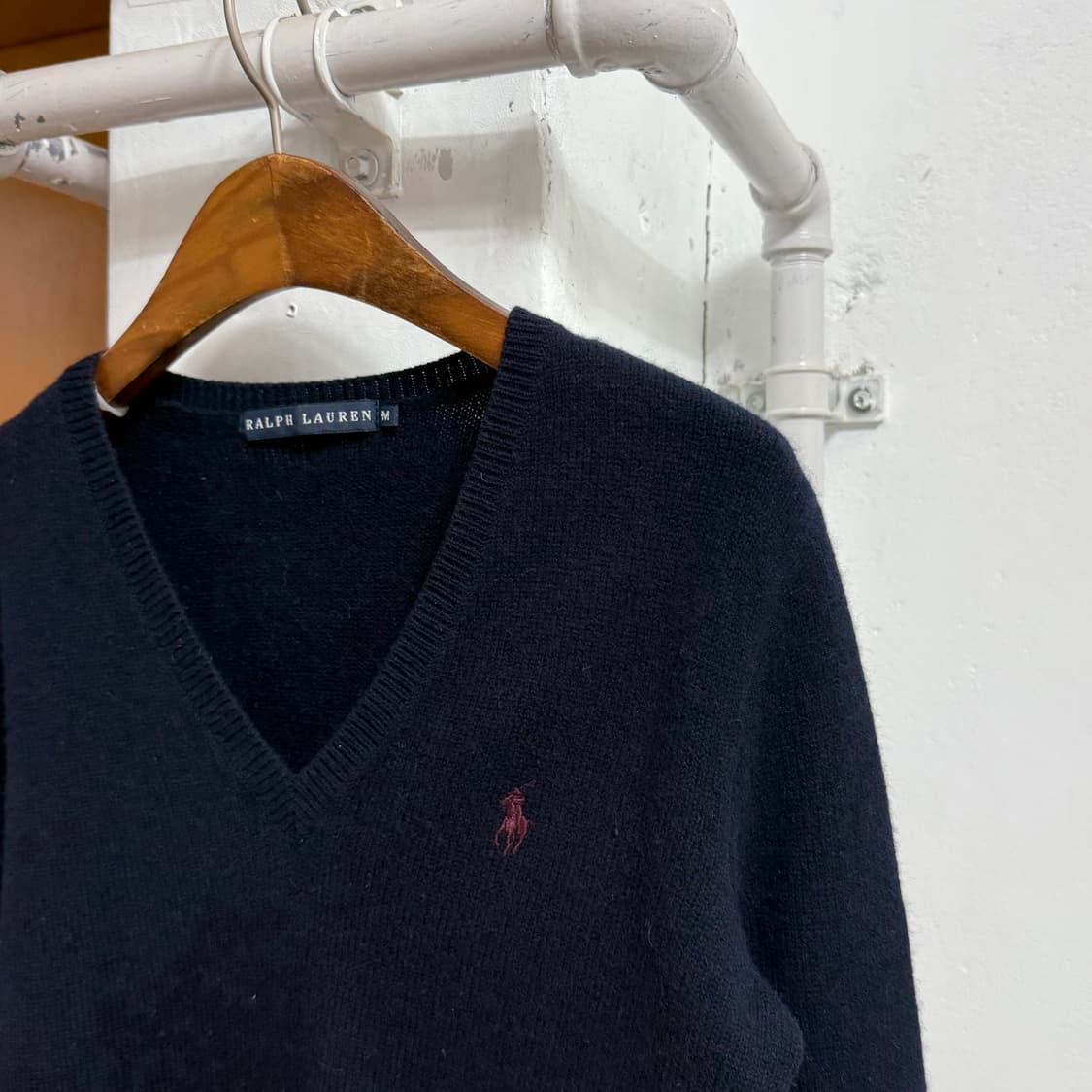 폴로 랄프로렌 캐시미어 브렌드 브이넥 니트 상품이미지5