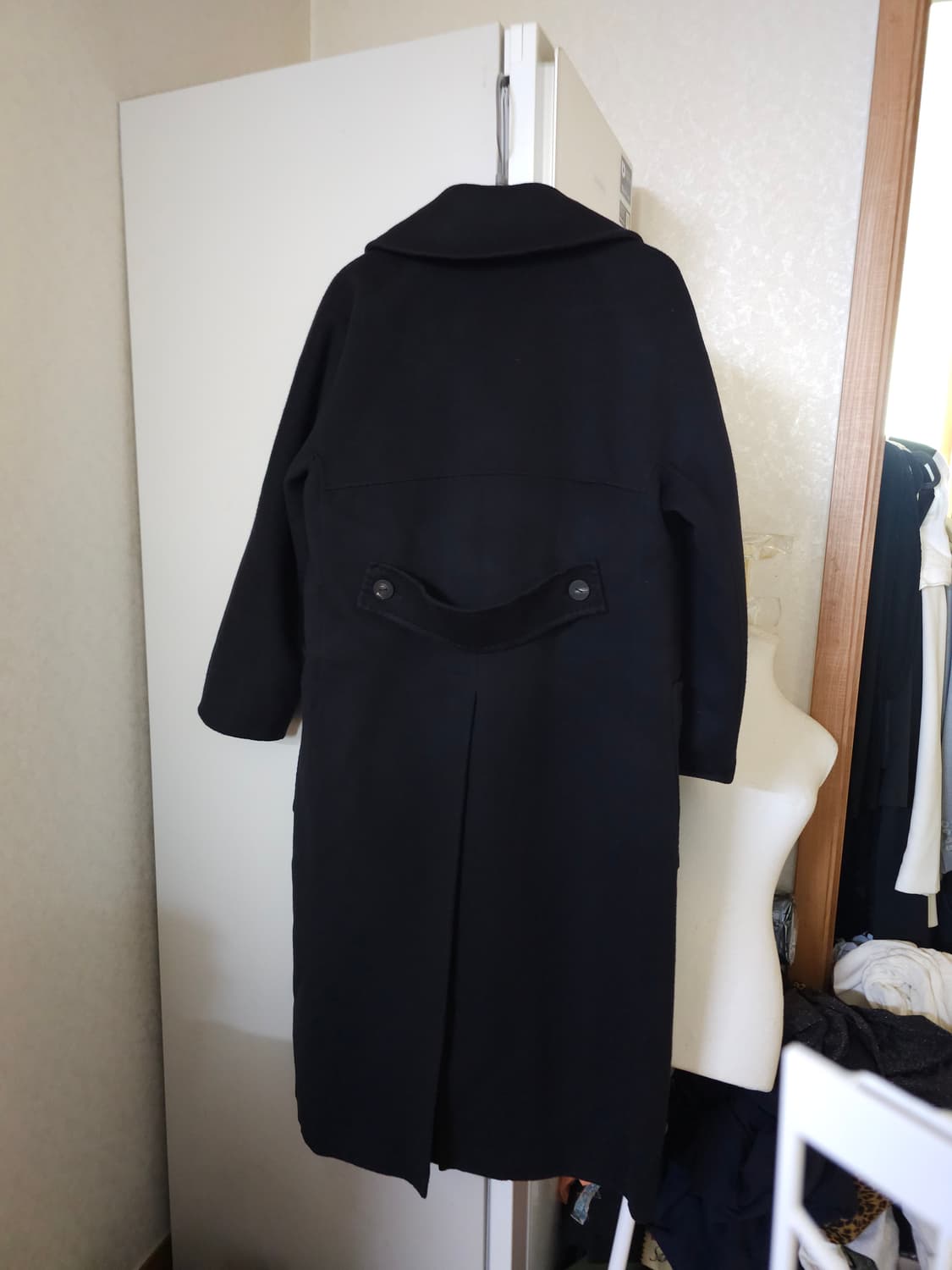 시스템 양모 캐시미어 핸드메이드 롱코트 상품이미지5