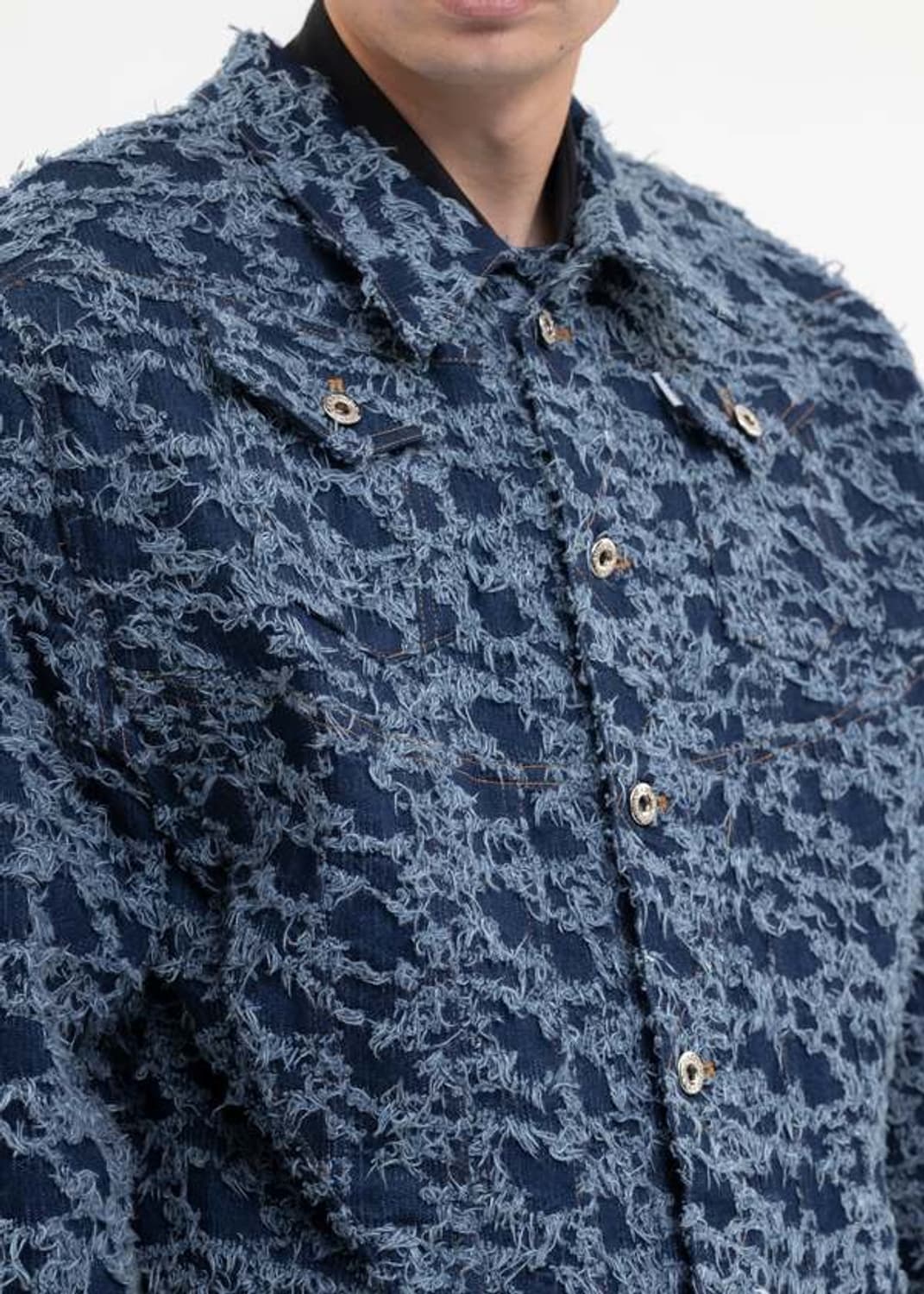 준태킴 23fw 디스트레스드 데님 자켓 m 103사이즈감 상품이미지5