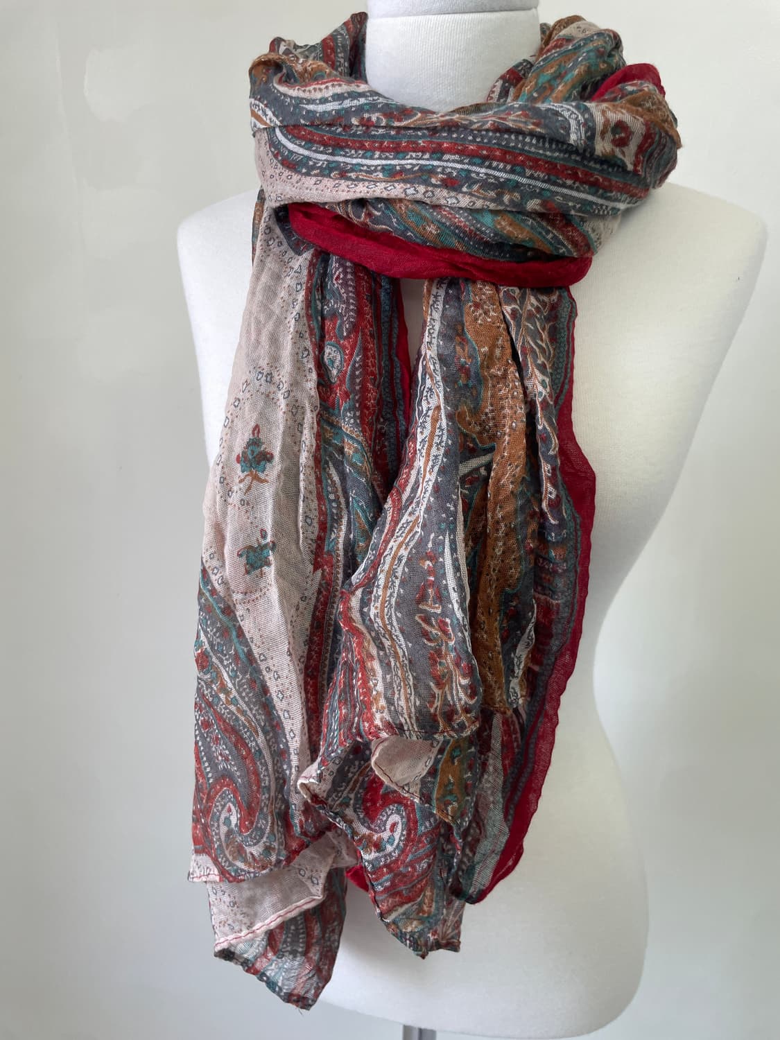 빈티지 페이즐리 머플러 스카프  J04415 상품이미지2