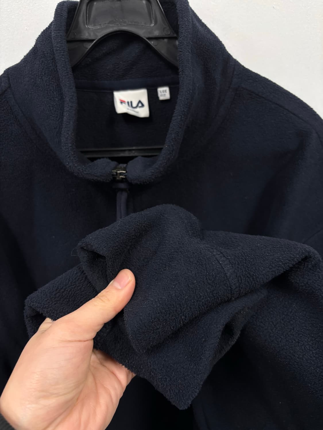 휠라 반집업 후리스 상품이미지3