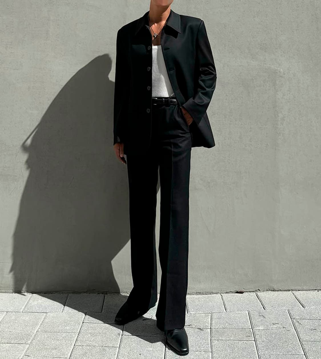 carry/싱글 5버튼 울 블레이져 상품이미지3