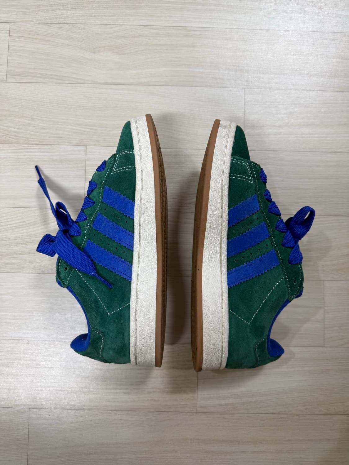 아디다스 캠퍼스 00s 다크 그린 세미 루시드 블루 상품이미지3