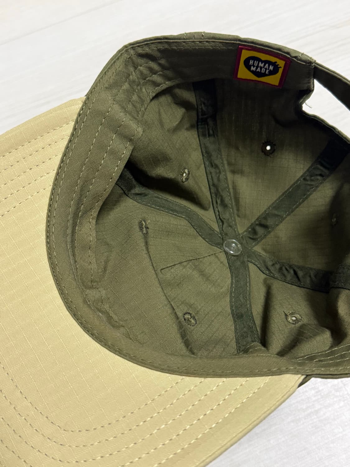 휴먼메이드 립스탑 캡 카키 상품이미지5
